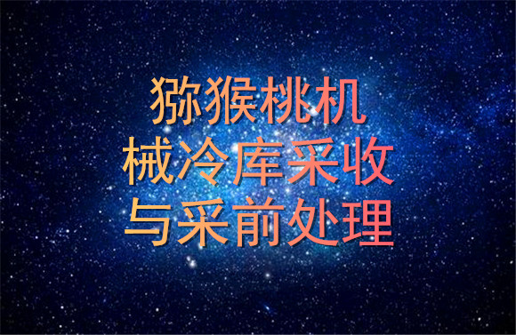 獼猴桃機械冷庫采收與采前處理.jpg